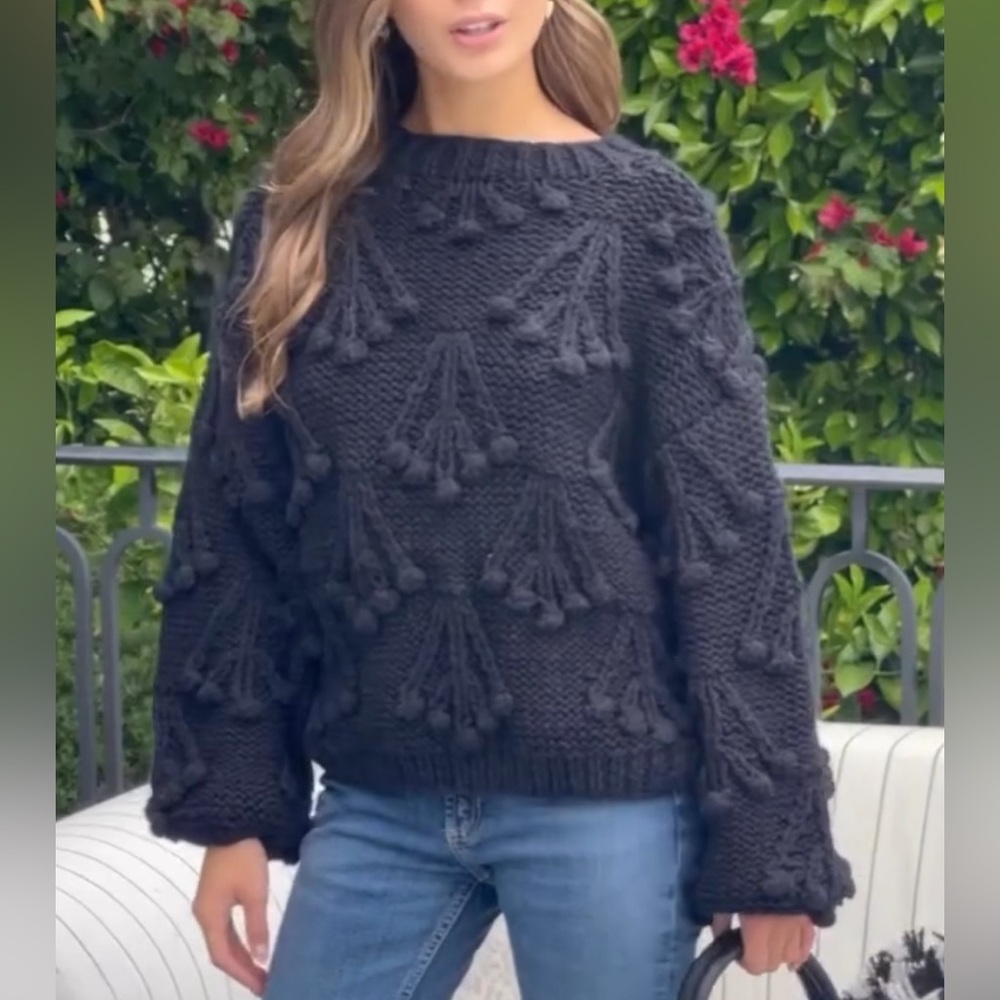 NWT BTB Los Angeles Sasha Pullover Sweater XS $210 handmade knit